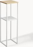 Doffo Half Metal Doğal Ahşaplı Çok Amaçlı Mutfak Rafı