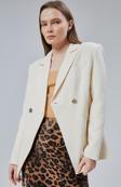 Kadın Kruvaze Kapama Oversize Blazer Ceket