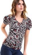 Kol Detay Desenli T-Shirt