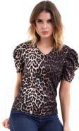 Kol Detay Desenli T-Shirt