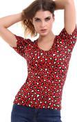 Kol Detay Desenli T-Shirt