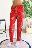 Dreamy Soft Kadife Dokulu Ayıcık Desenli Süet Pijama Altı Pantolon