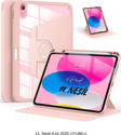 iPad 11. Nesil A16 2025 Uyumlu 360° Dönebilen Yatay Dikey Standlı Fuchsia Pino Tablet Kılıfı