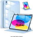 iPad Air 13 2025 M3 Çip Uyumlu 360° Dönebilen Yatay Dikey Standlı Fuchsia Pino Tablet Kılıfı