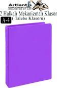 2 Halkalı Klasör 1 Adet A4 PVC Öğrenci ve Ofis Tipi Evrak Sunum Talebe Klasörü İç Cepli Otomatik Mekanizmalı Büro Okul