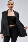 Kadın Taş İşlemeli Regular Vatkalı Blazer Ceket