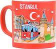 Mevlana Bazaar İstanbul Temalı Kutulu Seramik Kupa T 82*90 Mm