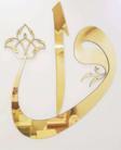 Hyl Vav Elif Gold Ayna Pleksi Duvar Tablosu Eviniz Ve Ofisiniz Için Muhteşem Gold