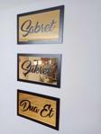 Odun Marketi Sabret Şükret Dua Et - Gold Dişi