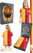 Galatasaray Orijinal Lisanslı Match Day Polo Çocuk T-shirt Gs Aslan Baskılı Hediyelik Ahşap Kutulu