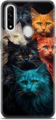 Miraksesuar Oppo A31 Uyumlu Kılıf Yapayzeka 27 Kuzen Kediler Lazer Kesim Silikon