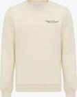 Escetic Ekru İçi Polarlı 3 İplik Oversize Kadın Sweatshirt T0129