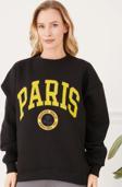 A&B Stores Paris Baskılı Sweatshirt