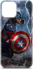 Miraksesuar iPhone 12 Pro Uyumlu Kılıf Yapayzeka 8 Kaptan Amerika Baskılı Kılıf