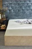 Medaillon Home Krem Tek / Çift Kişilik Penye Lastikli Çarşaf