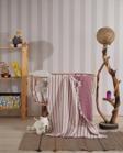 Medaillon Home Bordo %100 Pamuklu 4 Katlı Çift Taraflı Müslin Bebek Battaniyesi & Çocuk Müslin Örtü