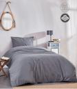 Medaillon Home Gri %100 Pamuklu Tek Kişilik Nevresim Takımı