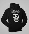 Misfits Müzik Grubu Baskılı Unisex Oversize Hoodie