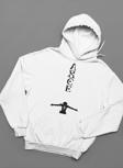 Asce Baskılı Unisex Oversize Anime Hoodie