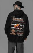 Demon Slayer Zenitsu Baskılı Unisex Oversize Anime Hoodie
