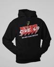 Never Give Up Yazılı Unisex Oversize Hoodie