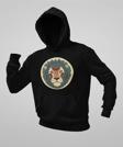 Özel Tasarım Aslan Baskılı Unisex Oversize Hoodie