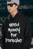 Need Money For Porsche Yazılı Unisex Oversize Hoodie