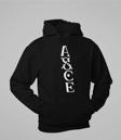 Asce Yazılı Unisex Oversize Anime Hoodie