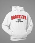 Brooklyn 1898 New York Yazılı Unisex Oversize Hoodie