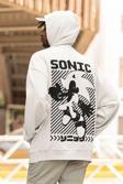 Sonic Çizgi Film Baskılı Unisex Oversize Karakter Hoodie