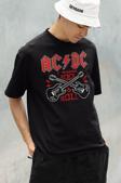I Wanna Rock & Roll AC DC Baskılı Unisex Oversize Tişört