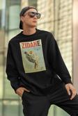 Futbolcu Zidan İkonik An Baskılı Unisex Oversize Sweatshirt
