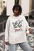 Joker Kahkaha Baskılı Unisex Oversize Dc Karakter Sweatshirt