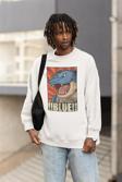 Pokemon Blue Baskılı Unisex Oversize Çizgi Film Sweatshirt