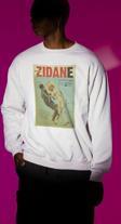 Futbolcu Zidan İkonik An Baskılı Unisex Oversize Sweatshirt