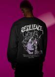 Resilience Yazılı Unisex Oversize Tasarım Sweatshirt