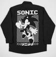 Sonic Baskılı Unisex Çizgi Film Cepli Gömlek