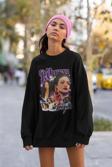 Tasarım Rihanna Bad Girl Baskılı Unisex Oversize Sweatshirt