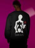 Death Note Baskılı Unisex Oversize Anime Death Note Sweatshirt