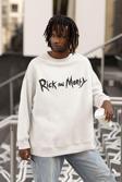 Rick And Morty Yazılı Unisex Oversize Çizgi Film Sweatshirt