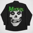 Misfits Müzik Grubu Baskılı Unisex Rock Metal Cepli Gömlek