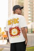 Highway To Hell AC DC Baskılı Unisex Oversize Rock Metal Müzik Grubu Tişört