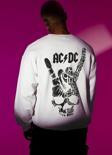 Müzik Grubu AC DC Baskılı Unisex Oversize Sweatshirt
