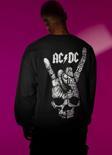 Müzik Grubu AC DC Baskılı Unisex Oversize Sweatshirt