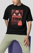 Free Like The Win Samurai Ronin Baskılı Unisex Tişört, Oversize Anime Tişört