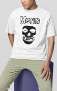 Misfits Baskılı Unisex Oversize Müzik Grubu Tişört