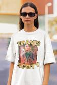 Travis Scott Rapper Baskılı Unisex Oversize Tişört