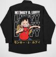 Monkey D. Luffy Baskılı Unisex Anime Karakter Cepli Gömlek