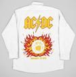 AC DC Müzik Grubu Baskılı Unisex Rock Metal Cepli Gömlek