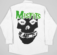 Misfits Müzik Grubu Baskılı Unisex Rock Metal Cepli Gömlek